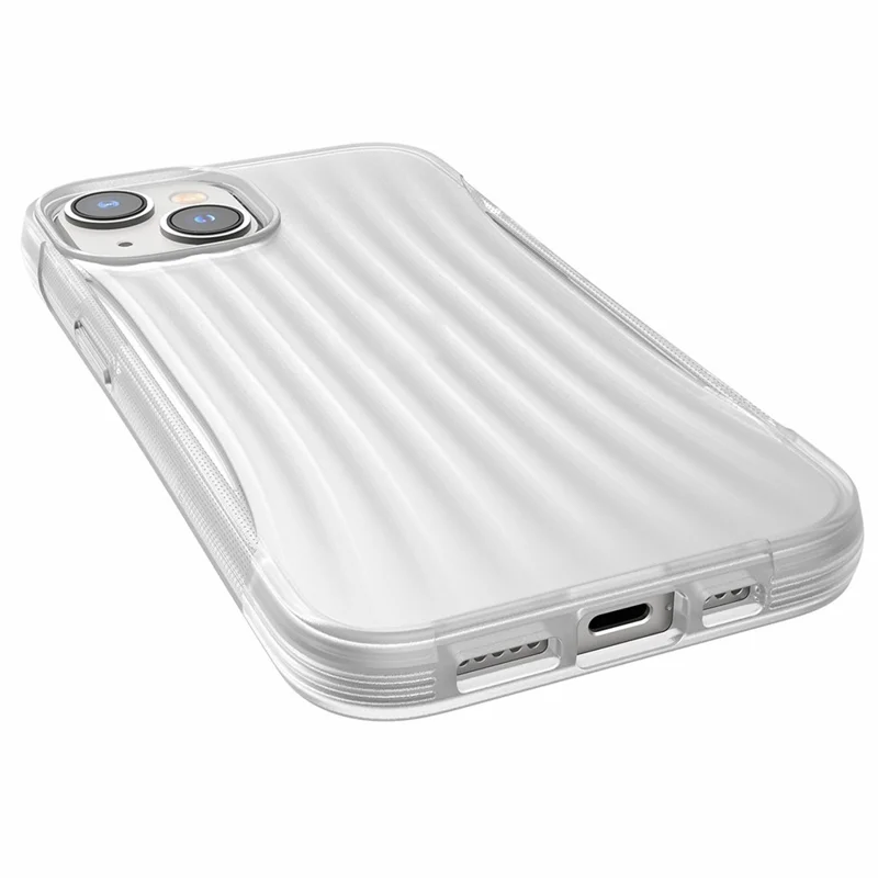 DEFENSE for iPhone 14 Biodegradable Phone Case Eco-Friendly TPU Anti-Slip Drop Protection Back Cover - White
