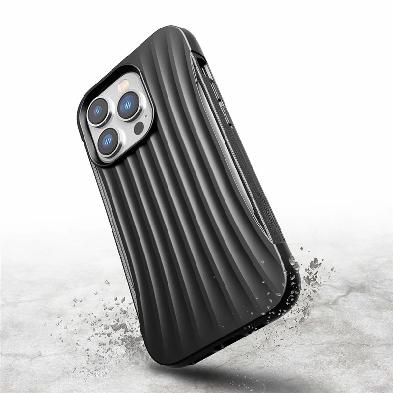 DEFENSE for iPhone 14 Pro Military Grade 10ft Drop Protection Case Biodegradable Soft TPU Cushion Shockproof Cover - Black