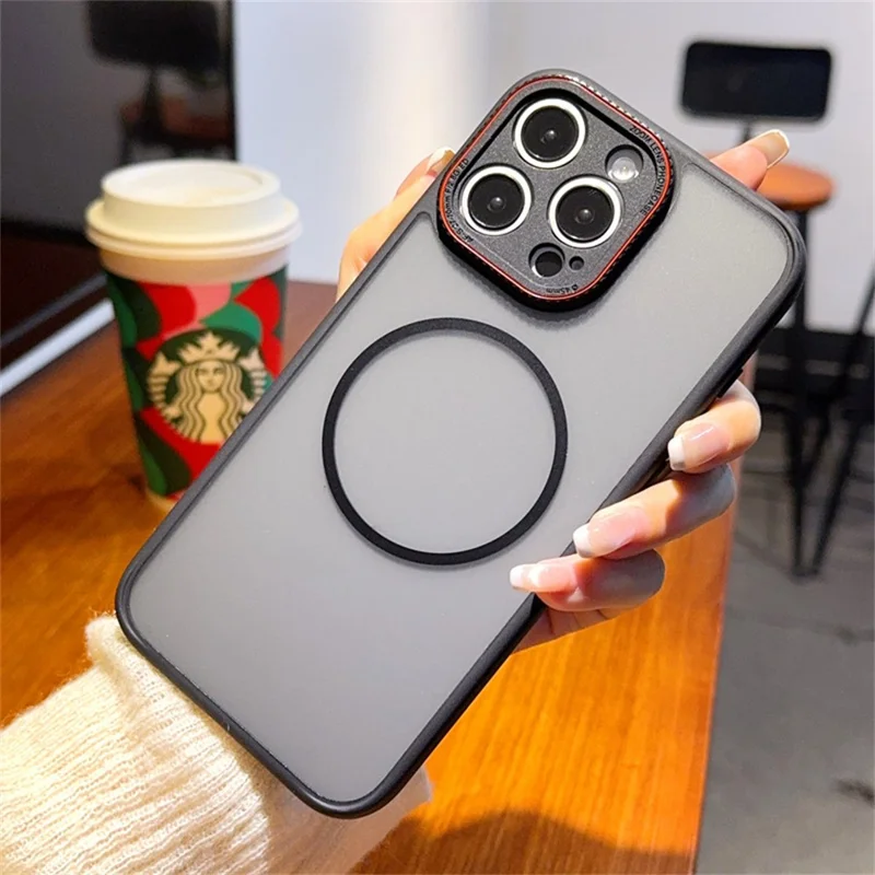 For iPhone 16 Pro Case Compatibel met MagSafe TPU + PC Matte Telefoonhoes