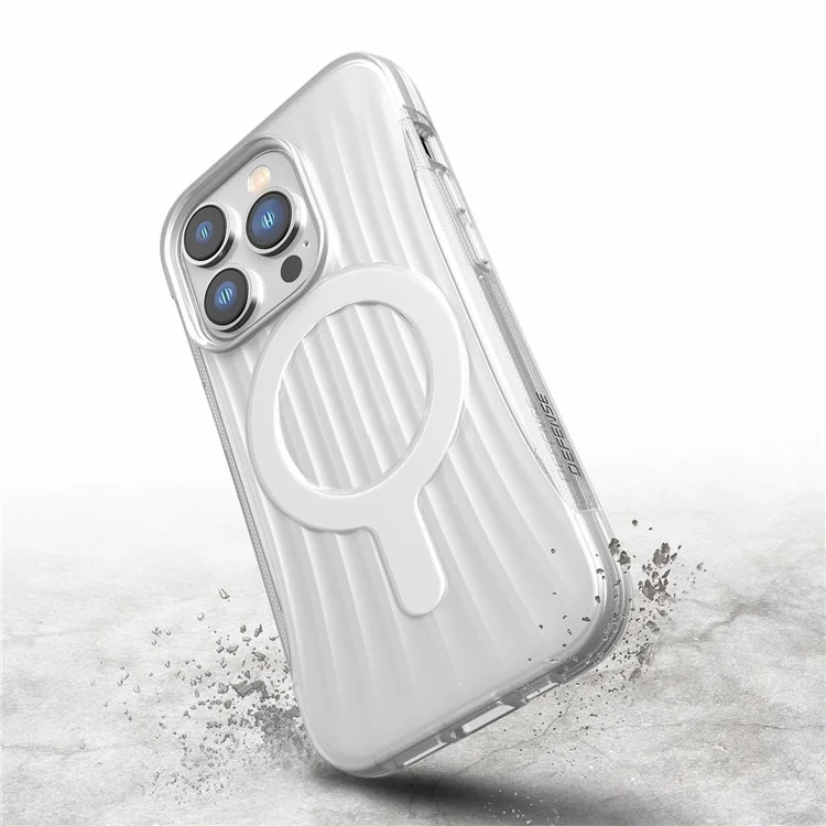DEFENSE for iPhone 14 Pro Biodegradable Case Compatible with MagSafe, Soft TPU Rugged Back Scratch Resistant Cover - White