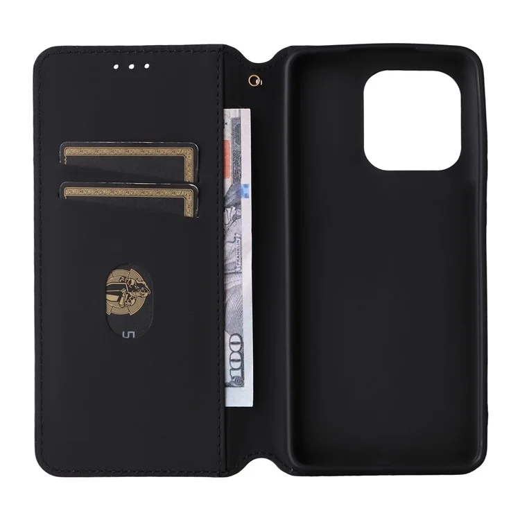 Per Motorola Edge 60 Stylus 5G / Moto G Stylus 5G (2025) Cover Portafoglio Rombo Stampato in Pelle - Blu