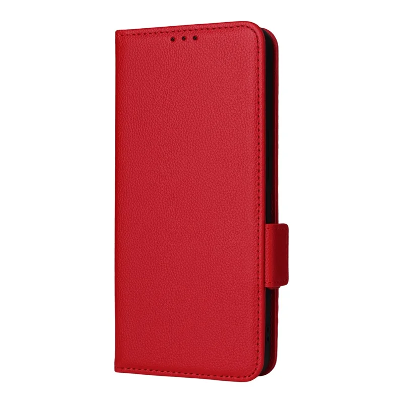 For Realme 14T 5G / 14 5G Case with Wrist Strap Litchi Texture PU Leather Wallet Phone Cover - Red