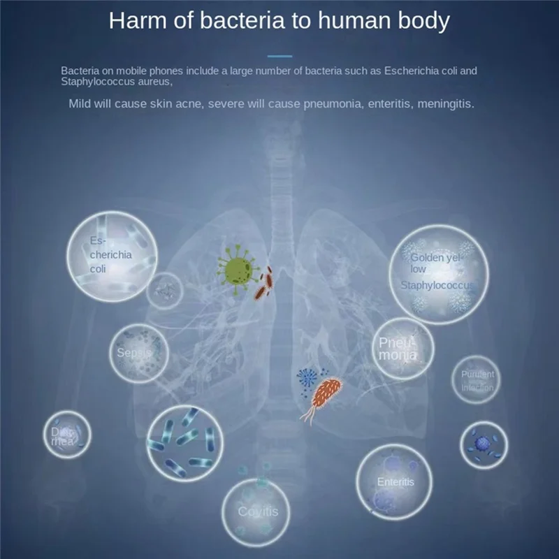 DEFENSE For iPhone 14 Anti-bacteria PC+TPU+Aluminum Alloy Hybrid Case Shockproof Transparent Phone Cover - Red