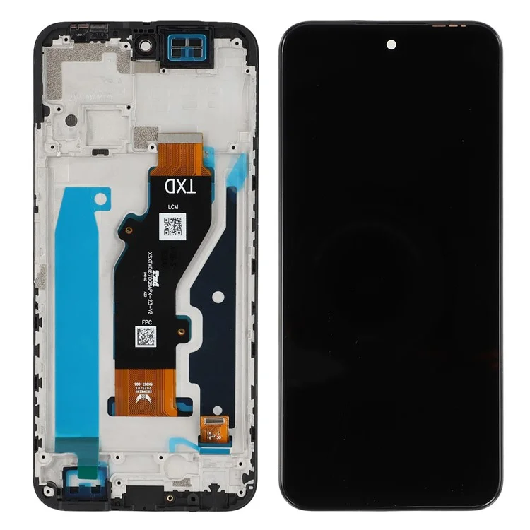 For TECNO Spark 30C 4G KL5 Grade C LCD Screen and Digitizer Assembly + Frame (Without Logo)