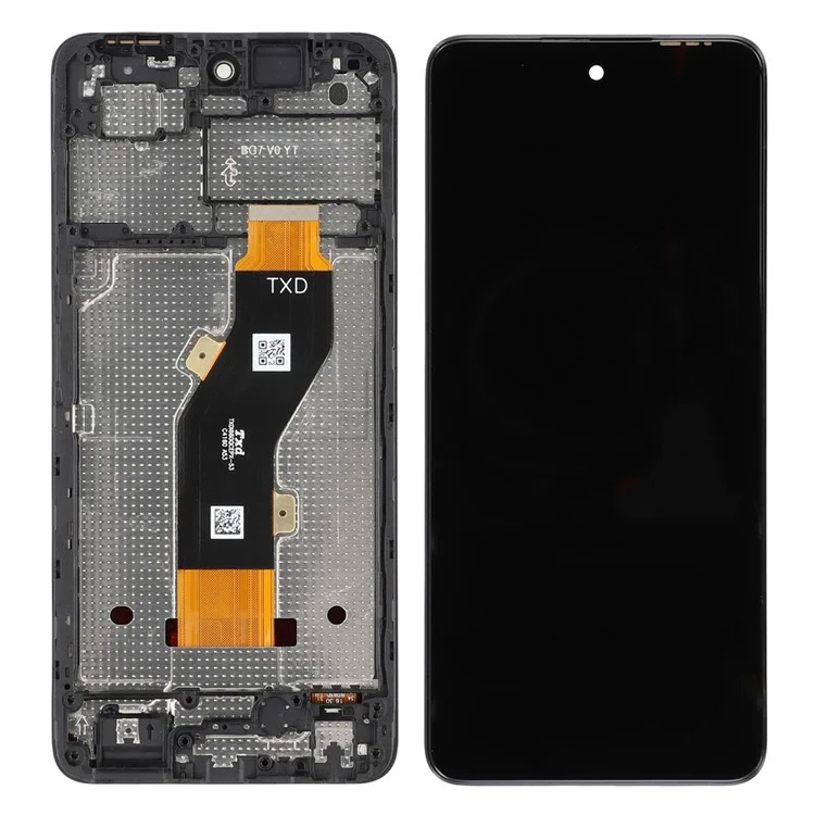 Pour TECNO Spark 20C BG7 Écran LCD et Assemblage Numériseur de Qualité C + Cadre (Sans Logo)