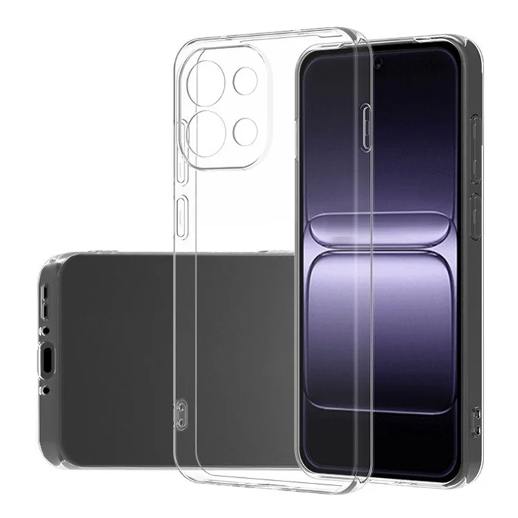For OnePlus 13T 5G Back Cover Ultra Thin Flexible TPU Clear Phone Case