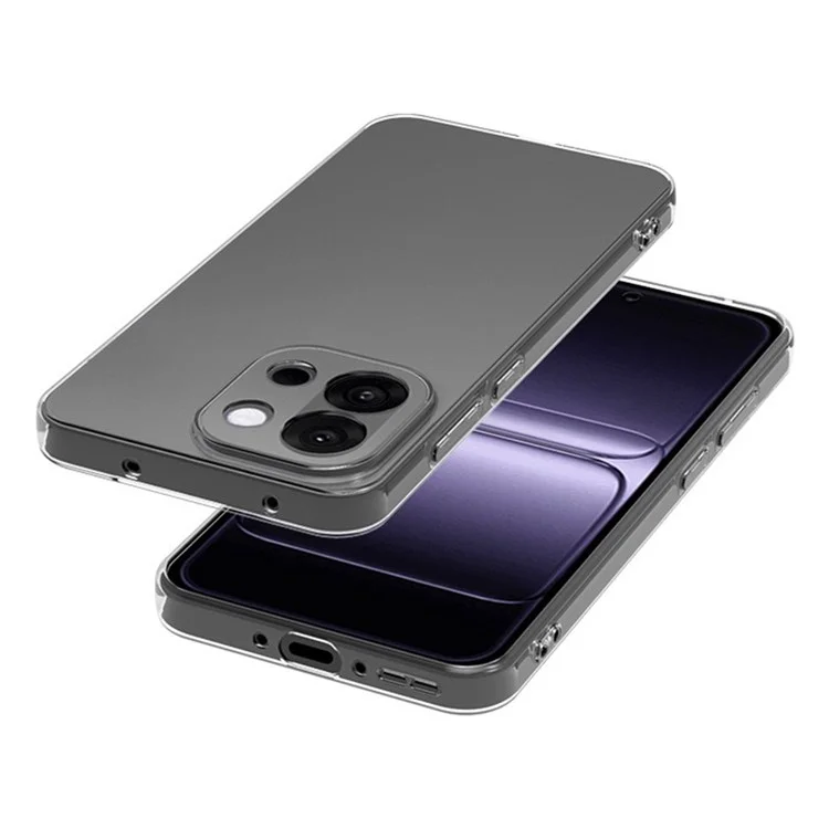 For OnePlus 13T 5G Back Cover Ultra Thin Flexible TPU Clear Phone Case
