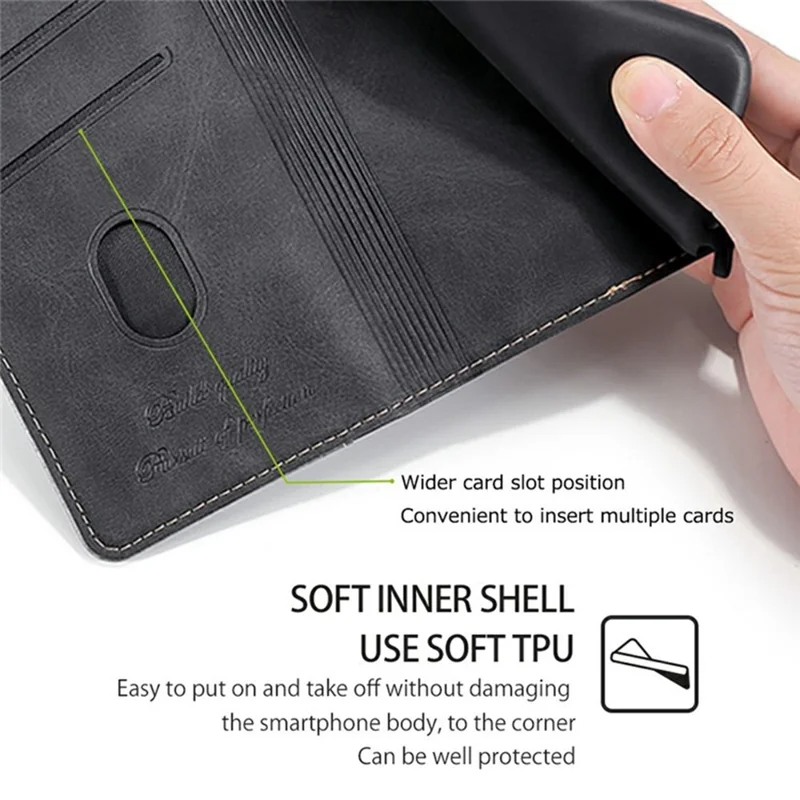 For Oppo A5 Pro 4G (Global) / 5G (Global) / A5 Energy 5G (China) Case Contrast Color Wallet Leather Phone Cover - Black + Grey
