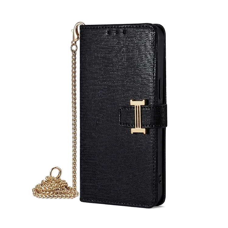 For Xiaomi 15 Ultra Case Wallet Sequins Leather Crossbody Phone Cover - Black