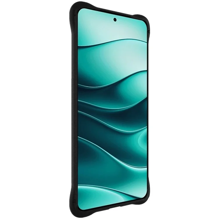 IMAK Para Motorola Edge 60 Fusion 5G Funda de TPU Protectora de Teléfono Antichoque con Airbag - Negro Mate