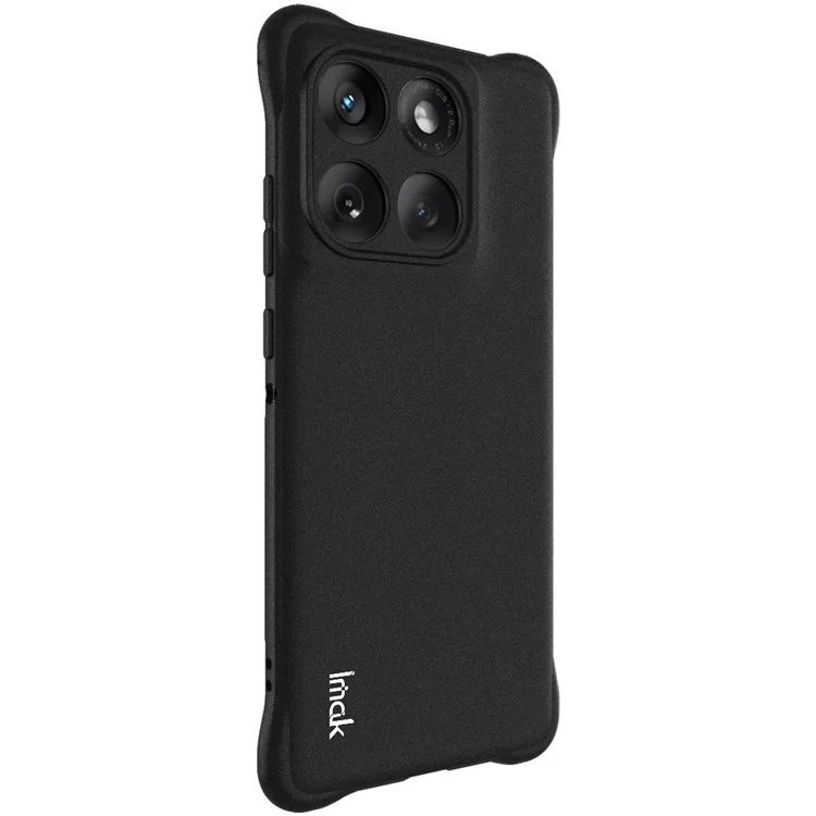 IMAK Para Motorola Edge 60 Fusion 5G Funda de TPU Protectora de Teléfono Antichoque con Airbag - Negro Mate