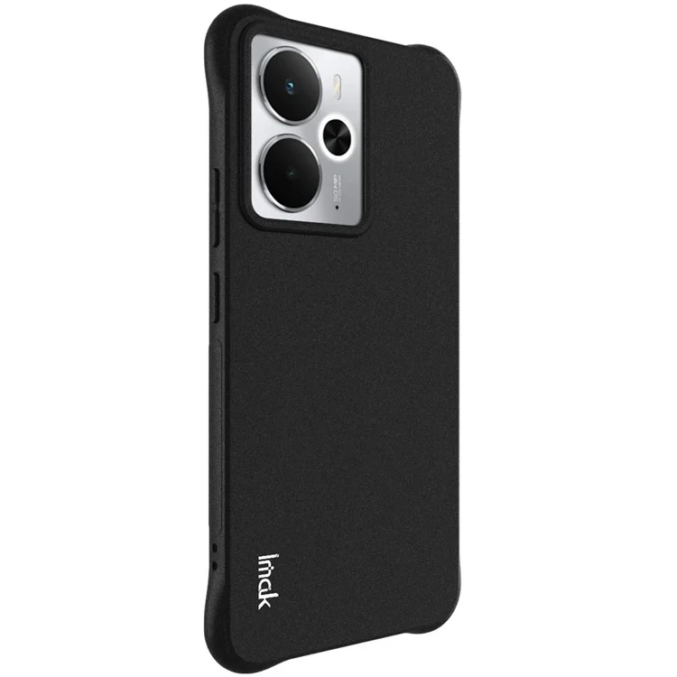 Чехол IMAK для Realme 14 5G из ТПУ с противоударной защитой - Матовый черный