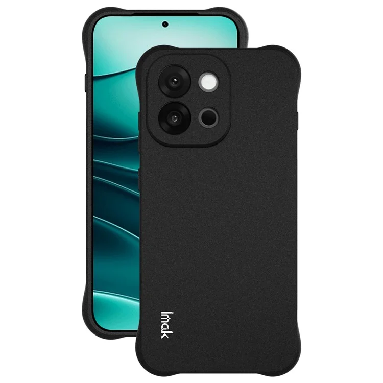 Funda IMAK para OnePlus 13T 5G Carcasa Protectora de Teléfono TPU Antichoque con Airbag - Negro Mate