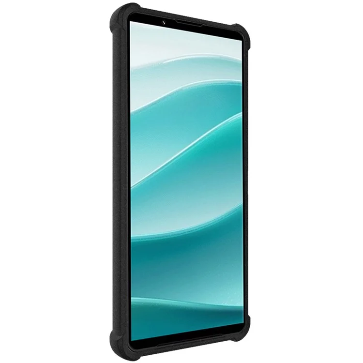 IMAK Per Sony Xperia 1 VII Cover TPU Custodia Telefonica Antiurto con Protezione Airbag - Nero Opaco