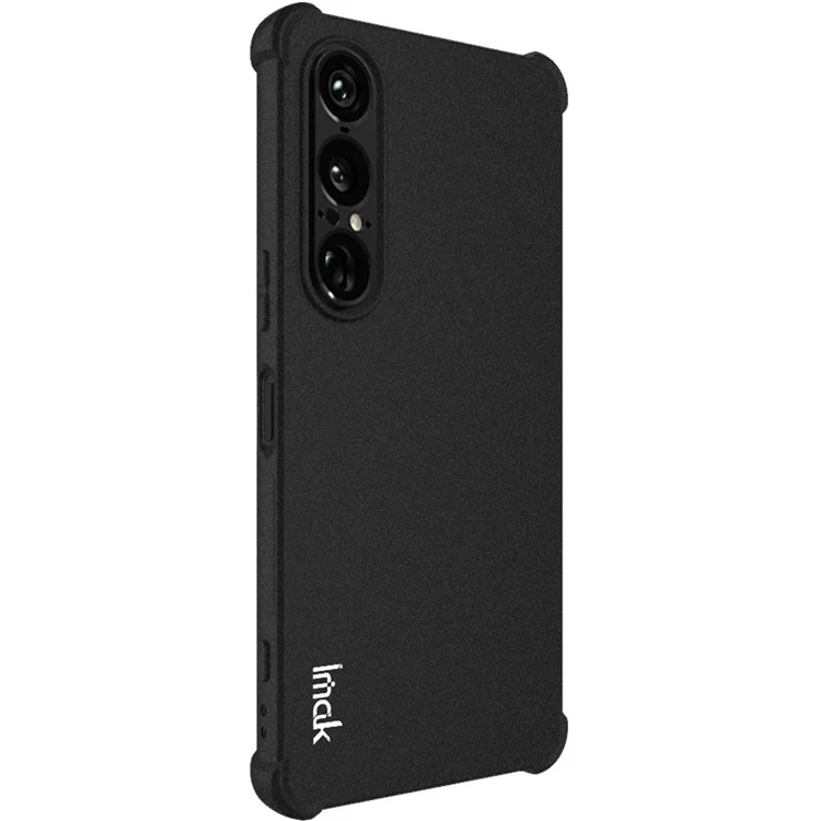 IMAK Per Sony Xperia 1 VII Cover TPU Custodia Telefonica Antiurto con Protezione Airbag - Nero Opaco