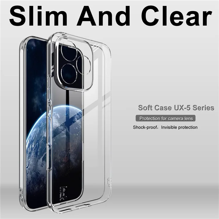 IMAK UX-5 Serie Für Honor 400 Lite Hülle Stoßfest TPU Klar Slim Back Schale