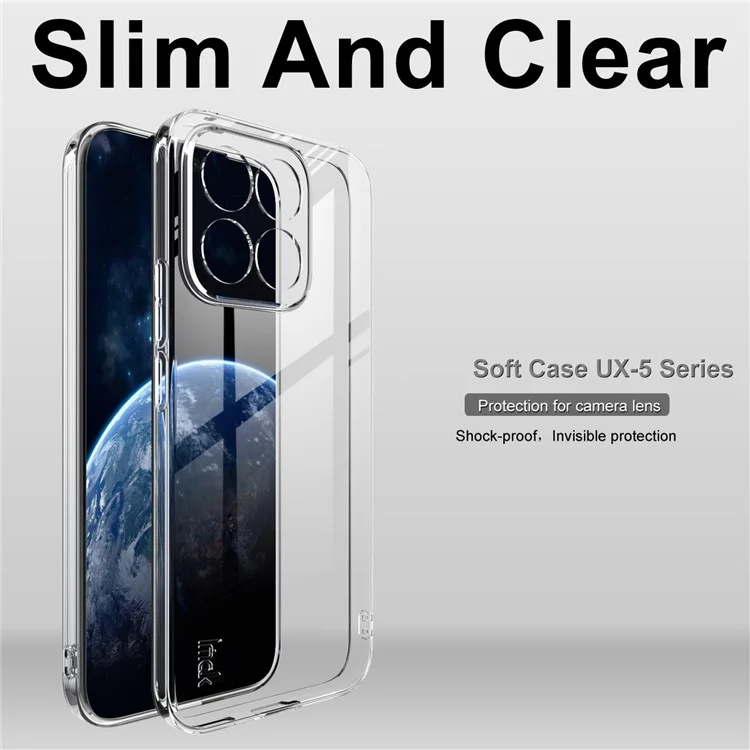 Cover IMAK UX-5 Series per Honor X8c 4G Custodia Antiurto TPU Trasparente Sottile