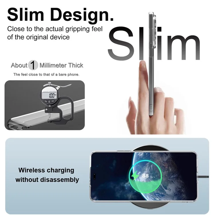IMAK UX-5 Serie Handyhülle für Honor Power 5G Stoßfeste TPU Transparente Schlanke Rückseite