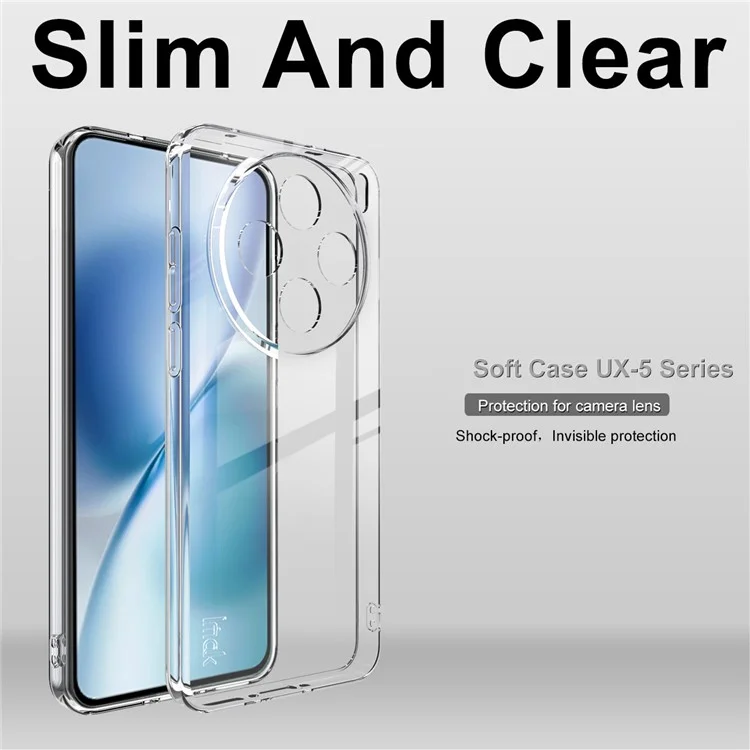 IMAK UX-5 Series For vivo X200s 5G Case Shockproof TPU Clear Slim Back Shell