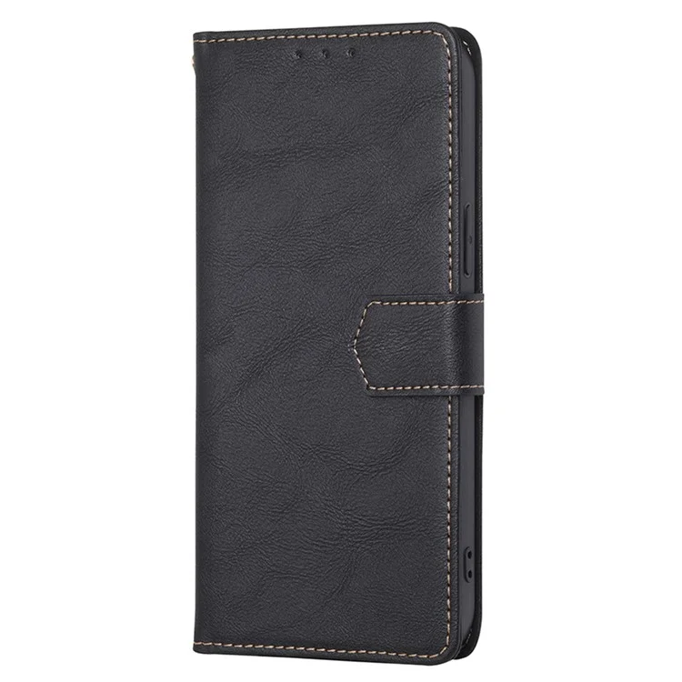Capa de Couro para vivo Y29s 5G / Y04 4G com Bloqueio RFID Carteira - Preto