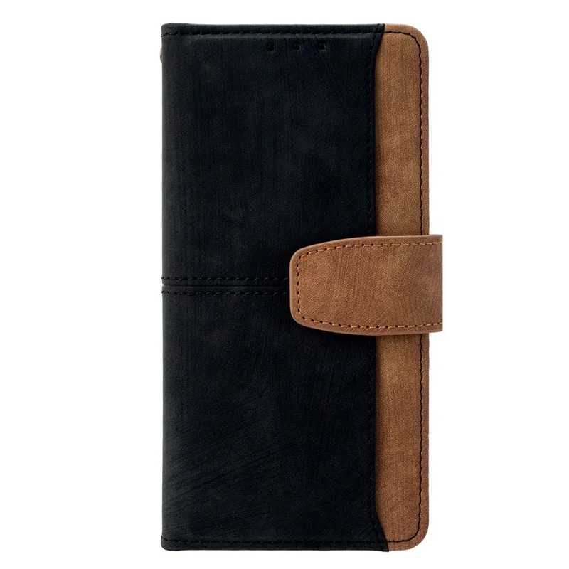 Für Xiaomi 15 Ultra Hülle RFID-blockierende Farbsplitter-PU-Ledertasche Handyhülle - Schwarz