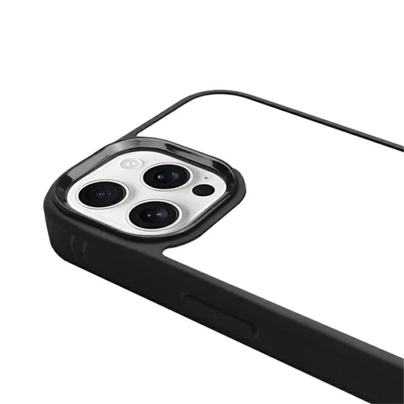 10Pcs For iPhone 16 Pro Case DIY Blank Heat Transfer TPU + PC Phone Back Cover with Magnetic Ring