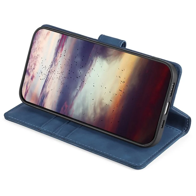 Voor Xiaomi 15 Ultra hoesje met krokodillenstructuur PU lederen telefoonhoes - Blauw
