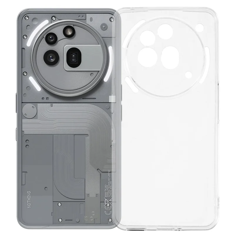 UNITHIN For Nothing Phone (3a) Pro Case Ultra Thin 0.7mm Clear TPU Anti Drop Phone Cover Precise Cutouts