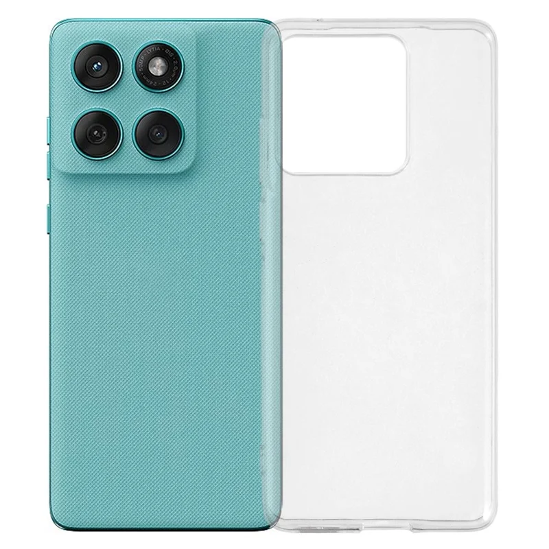 UNITHIN Para Funda de Motorola Edge 60 Fusion 5G, Carcasa Ultradelgada de 0,7 mm Transparente de TPU Antigolpes con Cortes Precisos