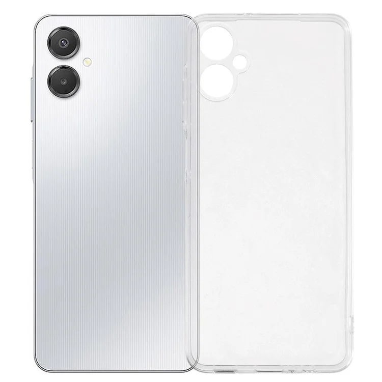 UNITHIN Pour Samsung Galaxy A06 5G Coque Ultra Fine 0,7 mm Transparente en TPU Anti-Chute avec Découpes Précises