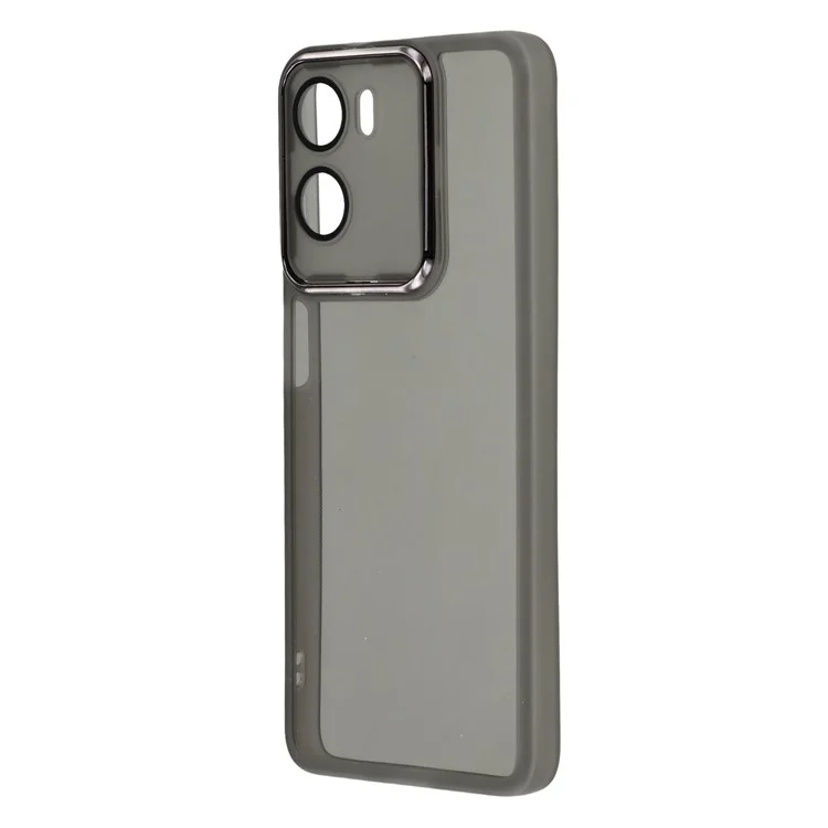 Capa para Motorola Moto G05 4G com Borda Eletroplastizada para Câmera em TPU - Transparente Preto