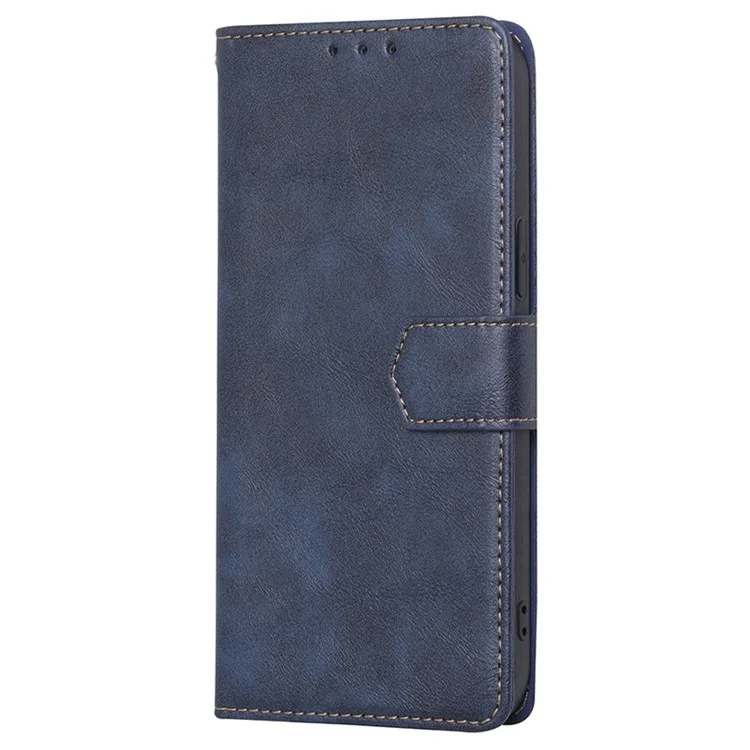 Para Xiaomi Redmi A1 4G / A2 4G Funda de teléfono de cuero PU repelente al agua RFID Blocking Foldable Stand Wallet Protection Cover - Azul