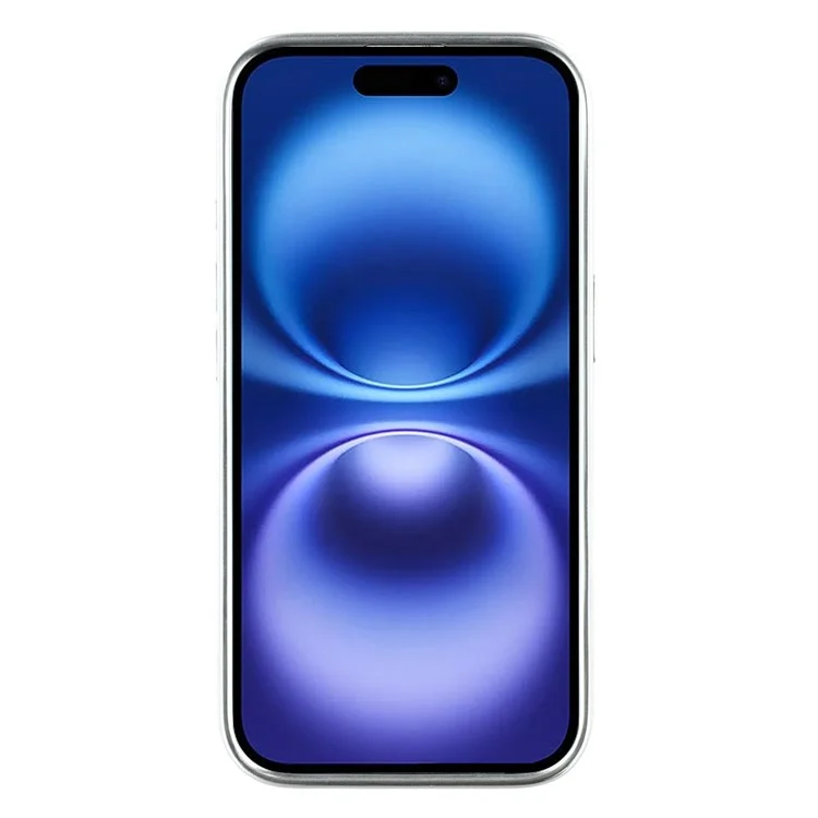 Чехол для iPhone 16 с лакированным узором из ТПУ + акрила + стекла - Вишни