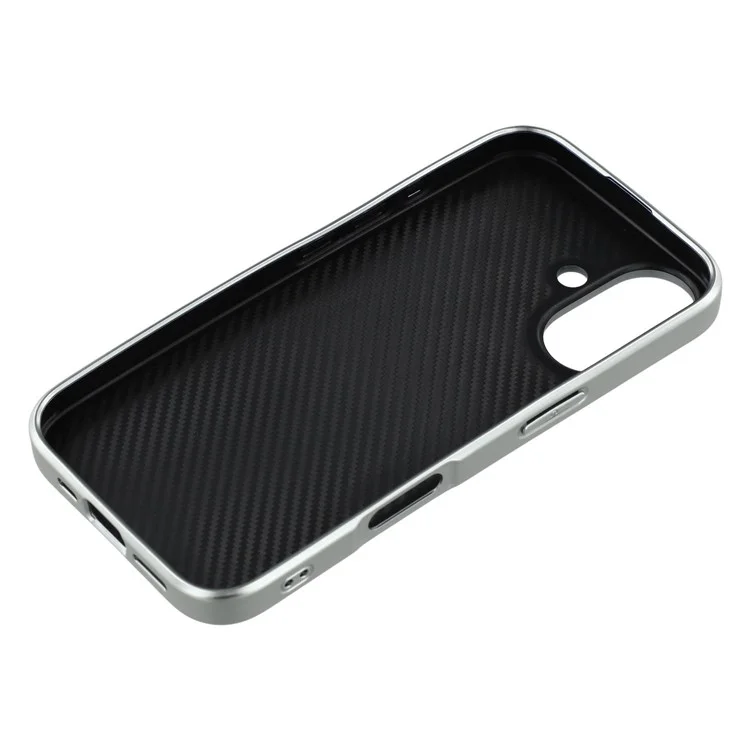 For iPhone 16 Case Lacquered Epoxy Pattern TPU + Acrylic Phone Cover Large Camera Cutout - Bows