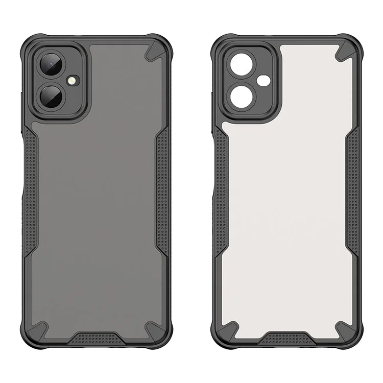 Pour Samsung Galaxy A06 5G Étui Hybride Givré Housse de téléphone - Noir