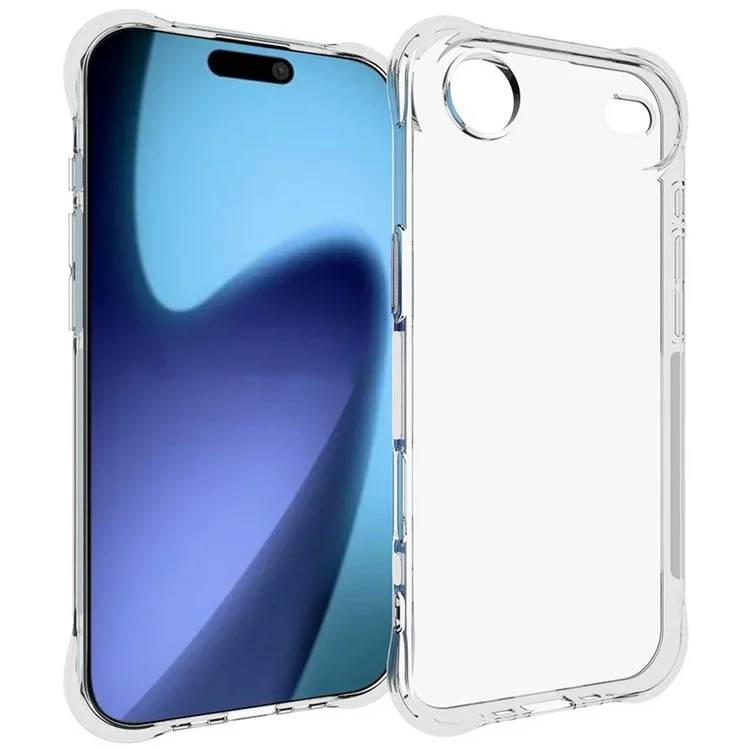 Coque de téléphone transparente en TPU anti-dérapante pour iPhone 17