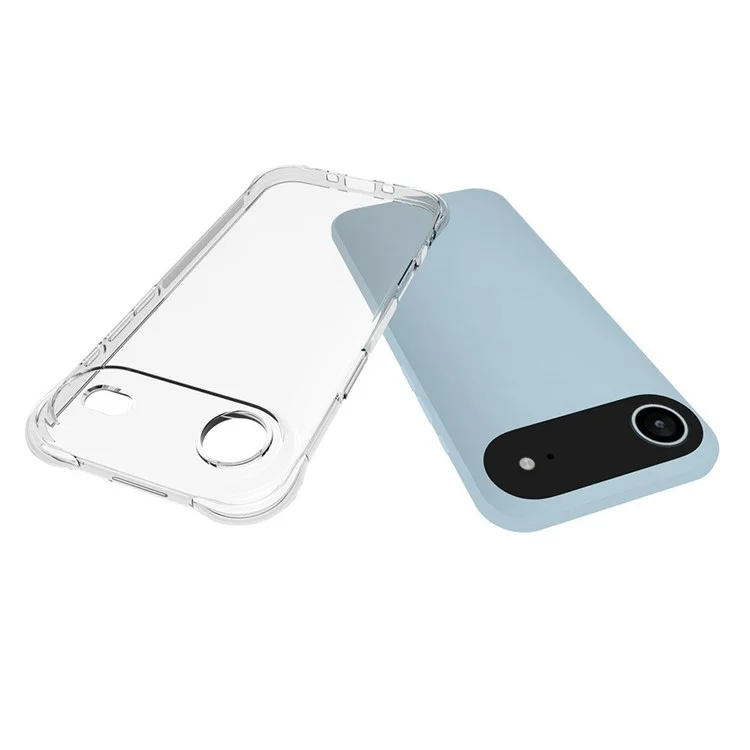 Coque de téléphone transparente en TPU anti-dérapante pour iPhone 17
