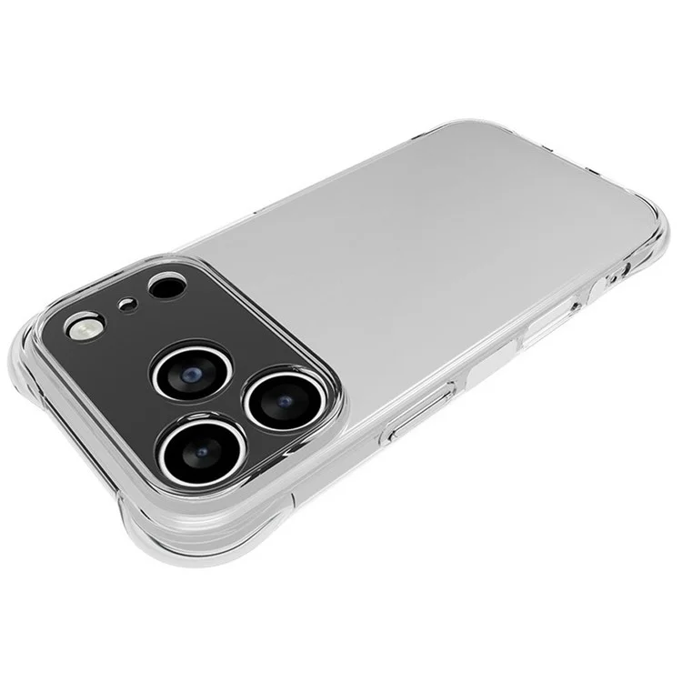 Чехол для iPhone 17 Pro из TPU, прозрачный, нескользящий, защитный