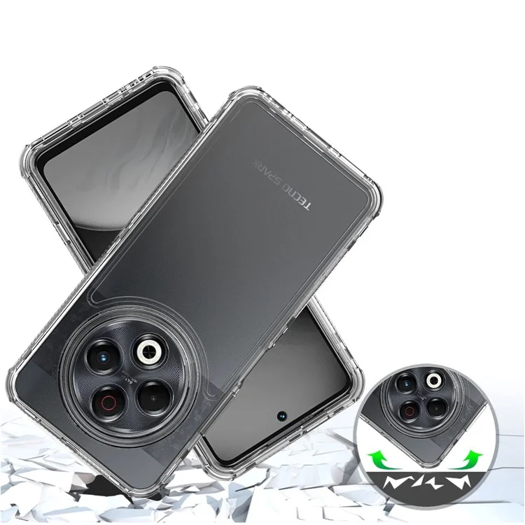 For TECNO Spark 30 4G Case Anti Scratch Acrylic TPU Clear Phone Cover