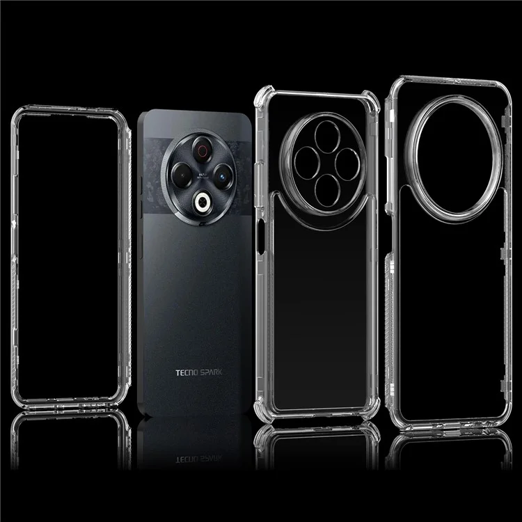 For TECNO Spark 30 4G Case Anti Scratch Acrylic TPU Clear Phone Cover