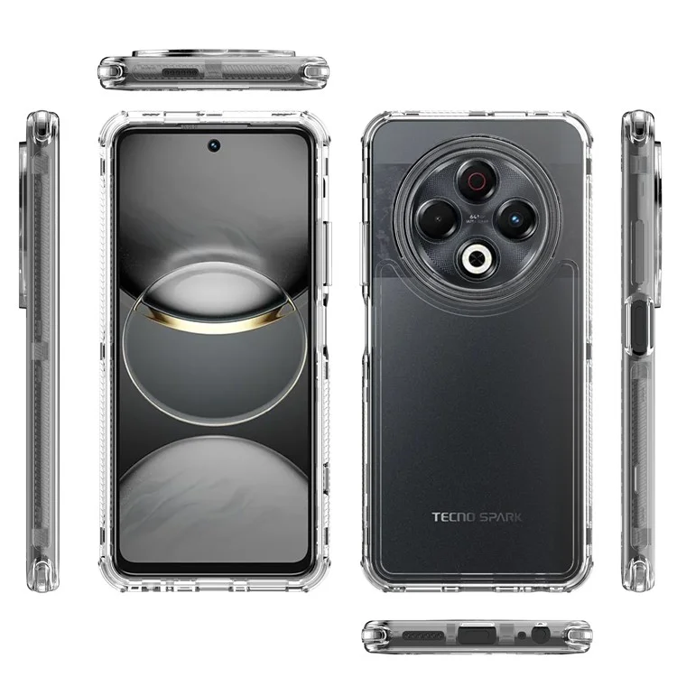 For TECNO Spark 30 4G Case Anti Scratch Acrylic TPU Clear Phone Cover