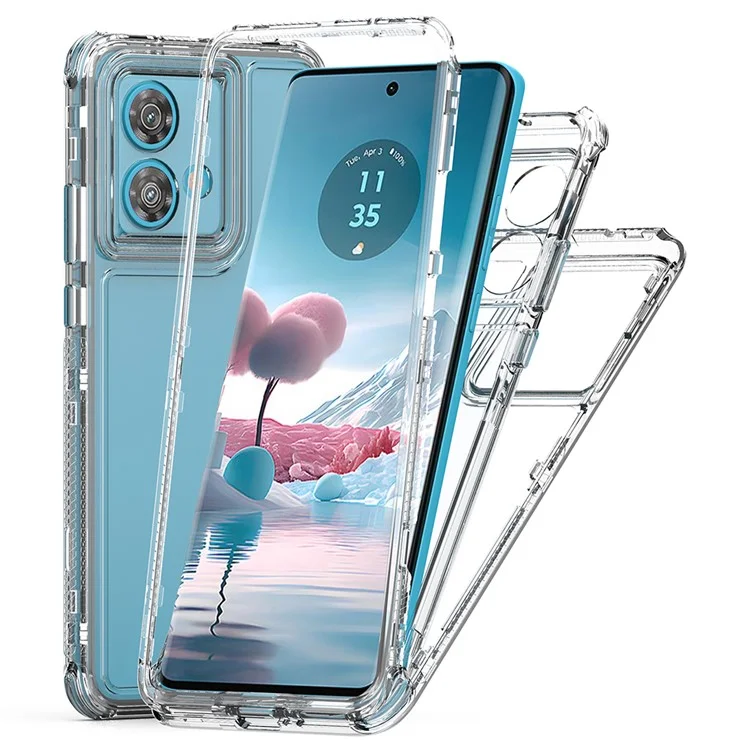 Funda para Motorola Edge 40 Neo 5G Antiarañazos de Acrílico y TPU Transparente