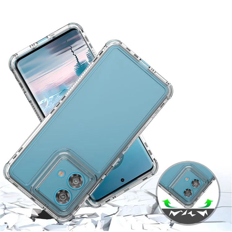 Funda para Motorola Edge 40 Neo 5G Antiarañazos de Acrílico y TPU Transparente