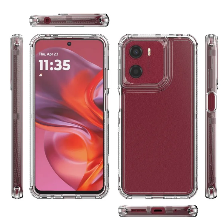 For Motorola Moto G05 4G  /  E15 4G Phone Case Acrylic TPU Clear Mobile Cover
