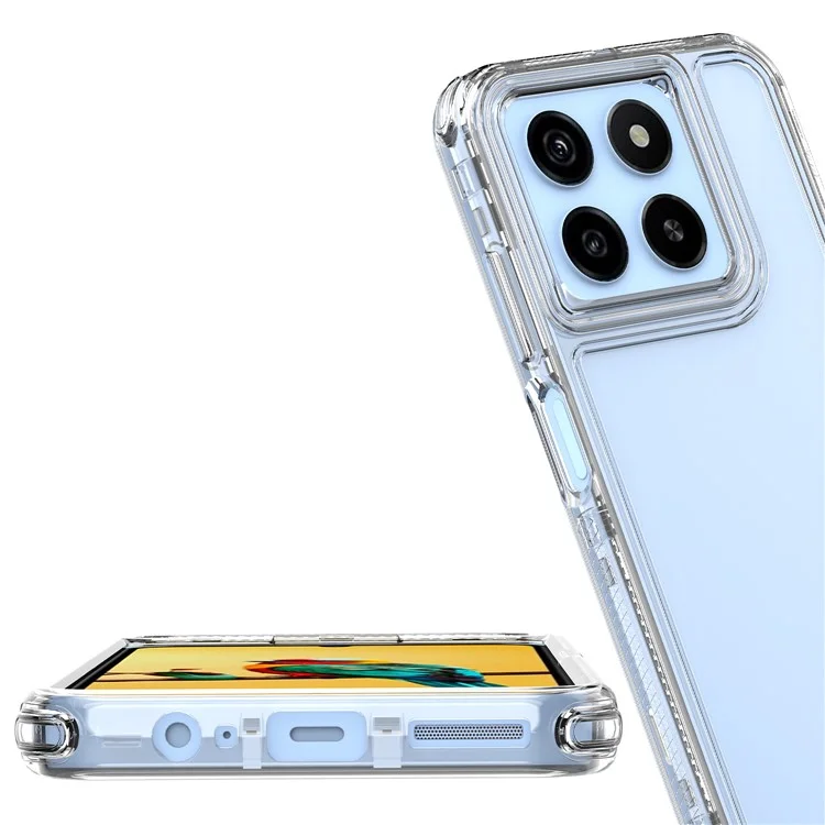 Capa de Telefone Acrílica TPU Transparente para ZTE Blade A55 / A35