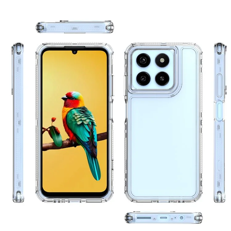 Capa de Telefone Acrílica TPU Transparente para ZTE Blade A55 / A35