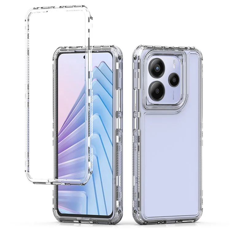Für Xiaomi Redmi Note 14 5G Handyhülle Acryl TPU Transparente Schutzhülle