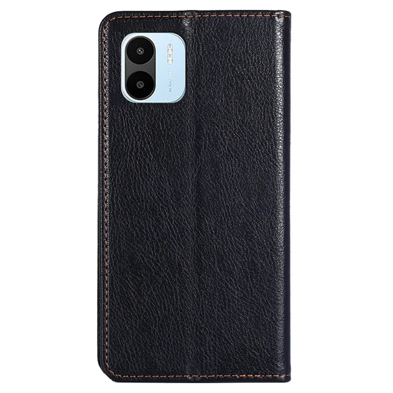 For Xiaomi Redmi A1 4G / A2 4G PU Leather Magnetic Auto Closing Phone Case Wallet Stand Protective Cover - Black
