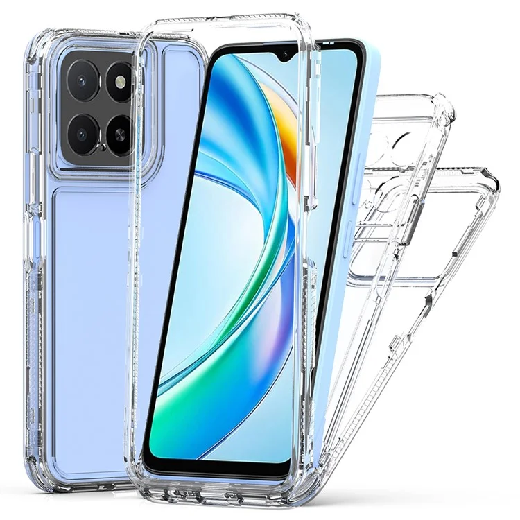 For Honor X5b Hülle Kratzfest Acryl TPU Transparente Handyhülle