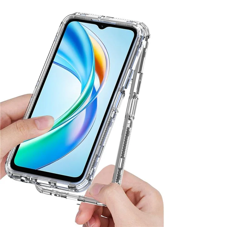 For Honor X5b Hülle Kratzfest Acryl TPU Transparente Handyhülle
